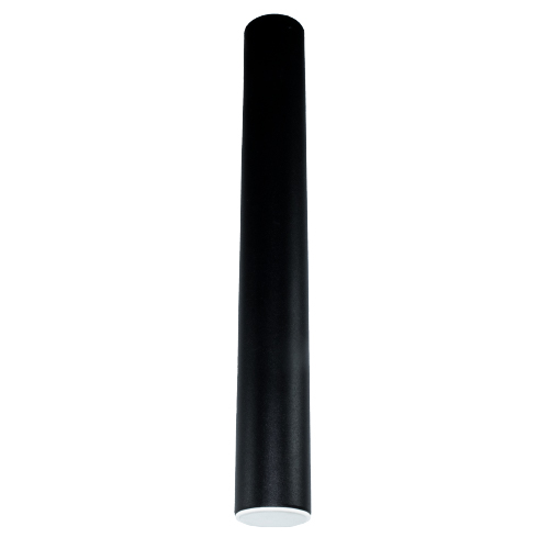 Plafon caño gu10 largo 50cm negro